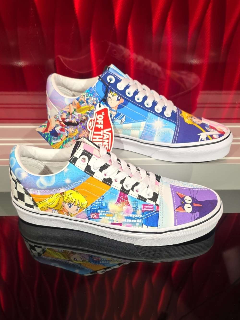 Vans Old Skool Patchwork Pretty Guardians Sailor Moon Men Size 7 Women Size 8.5 - Picture 1 of 7